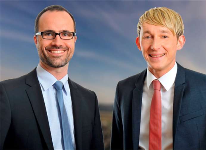 (Von links) SPD-Landtagskandidat Clemens Hoch und Marc Ruland, MdL. privat