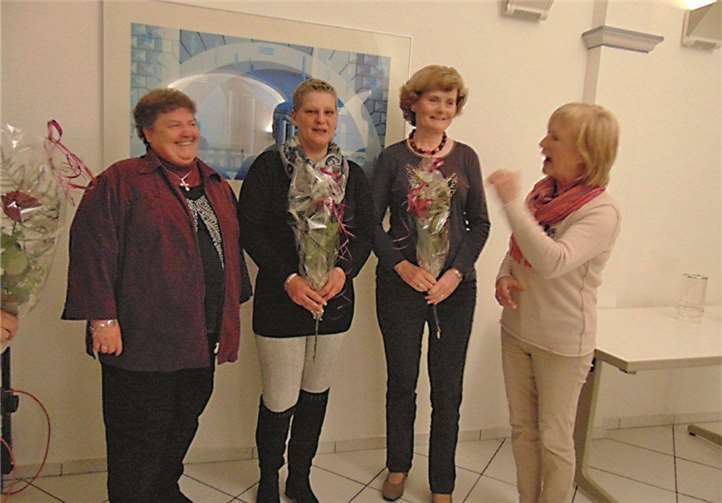 Von links: Stellvertreterin Margit Hainze, Gruppenleiterin Heike Reuter, Kassiererin Doris Otto und Almut Kahmeier, stellvertretende Landesverband Rheinland Pfalz-Saarland .privat