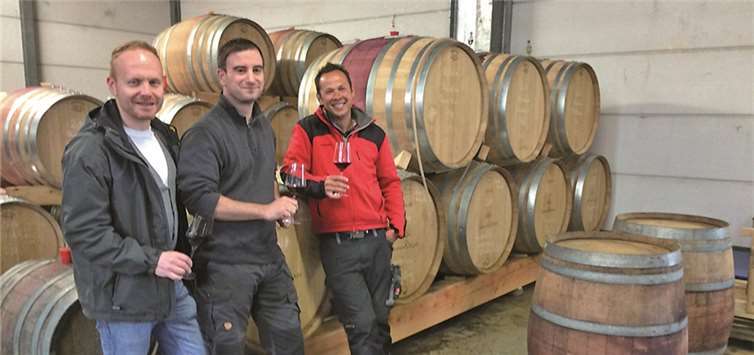 (Von links) Torsten Klein, Marcel Hürter, MdL und Marc Josten. privat