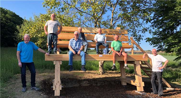 Von links: Werner Müller, Willi Koch, Karl Theo Schmitz, Herbert Gasper, Friedhelm Brenk, Gerd Rheinspitz, Rainer Klaes.Foto: Sebastian Müller