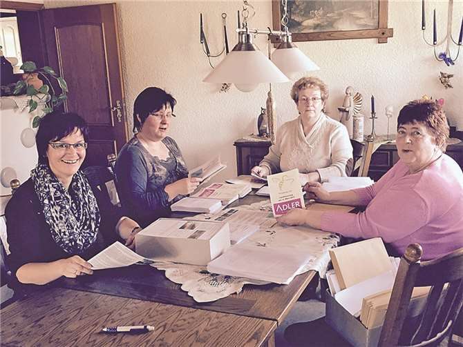 Von links nach rechts: Bärbel Schütz, Ingrid Kill, Rosel Schilberz, Christel Zimmermann.privat