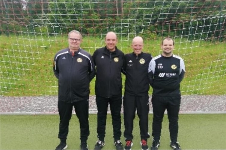 Von links nach rechts - Bruno Nolden, Moritz Zavelberg, Willi Gebhard und Frank Dumin
