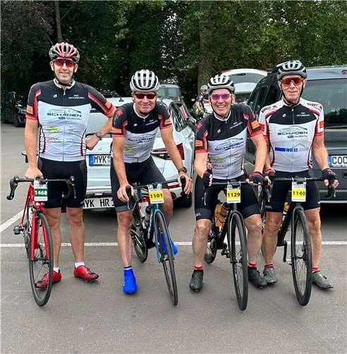 Von links nach rechts: Dennis Viertl, Christian WiIlkening, Andreas Junglas und Werner Fuhrmann. Foto: privat