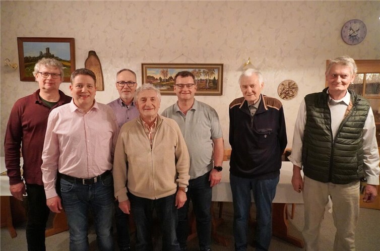Von links nach rechts: Frank Schmitt, Achim Schmitt, Klaus Helmes, Othmar Kraus, Christoph Stenz, Rolf Bendels und Olaf Schneider.Foto: Ralf Schneider
