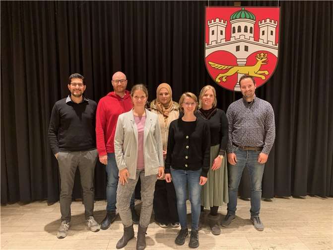 Von links nach rechts: Ghalib Alahrachi, Detlev Tenzer, Eva Seifert, Amal Irsali, Manuela Niehaus, Cornelia Bachem, Kai Lüdenbach. Foto: privat