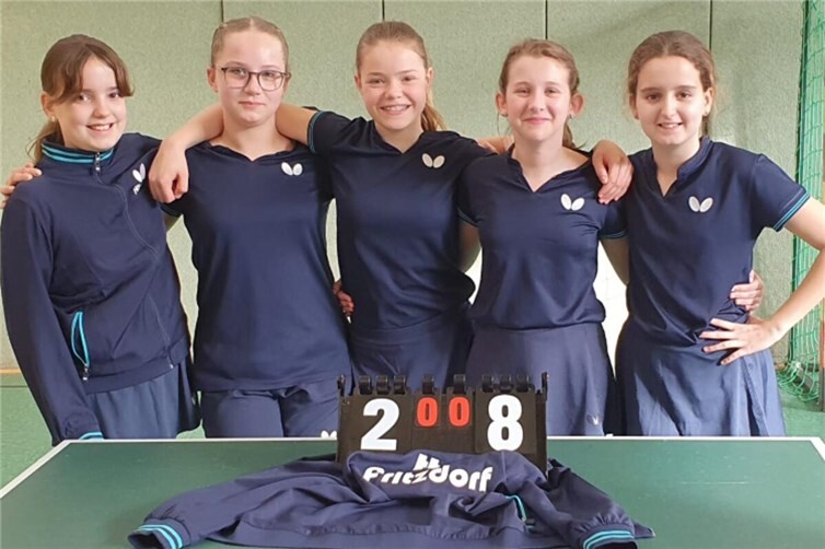 Von links nach rechts: Helena Räther, Mia Belz, Lucy Krause, Paula Heyde und Nora Räther 