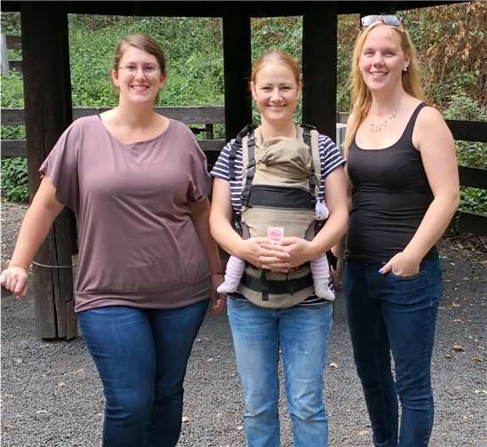 Von links nach rechts: Kristina Biehl, Nadine Wolf und Nidja von Reth aus dem Vorstand. privat