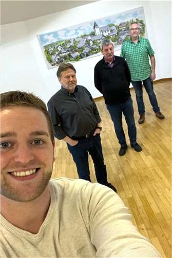 Von links nach rechts, Martin Diedenhofen, Peter Schwarz, Heinz-Otto Zantop und Achim Krokowski.