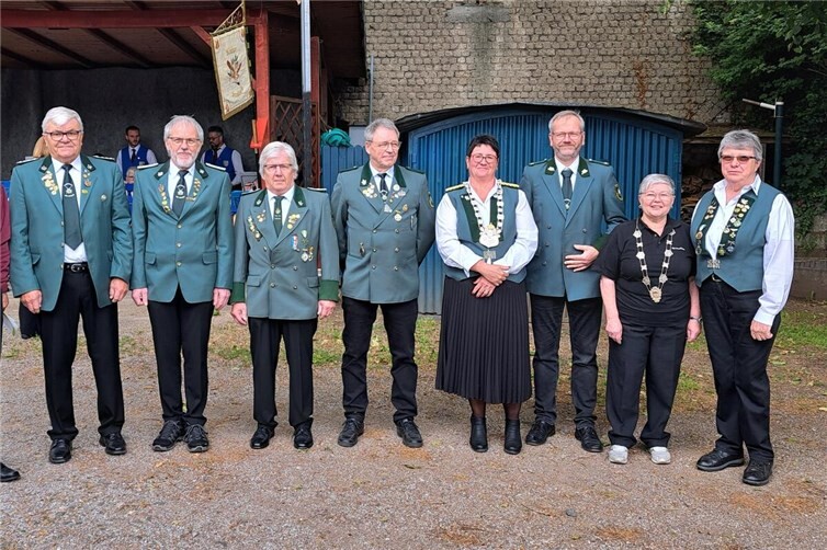Von links nach rechts: Rainer Killian, Gerd Kliebisch, Uwe Setzer, Gerhard Göbel, Jörg Walther, Nicole Buchner, Lars Setzer, Elke Kliebisch, Martha Maxeiner