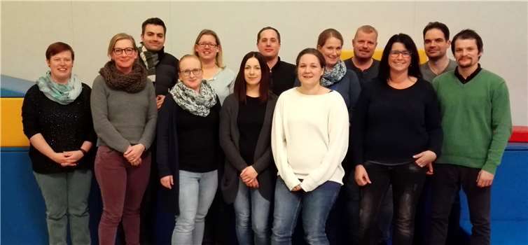 Von links nach rechts: Ramona Hinze, Elisabeth Kaiser, Georg Dazert, Silke Walden, Eva Regolot-Gelhard, Nicole Nickel, Sven Meurer, Katharina Fuchs, Sabrina Trimborn, Eric Bell, Isabella Besic, Dominik Waldorf und Andreas Geisen. Es fehlt: Nadine Pickel. privat