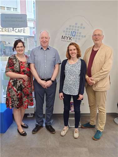 Von links nach rechts: Rebecca Stallbaumer, Klaus Meurer, Sonja Gröntgen, Martin Schmitt. Foto: Sabine Granzow