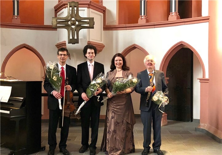 Von links nach rechts: Robert Mang, Thomas Schwarz, Ursula Targler-Sell, und Klaus Büschler begeisterten das Publikum.privat