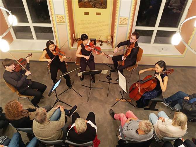 Von links nach rechts: Roi Shiloah, Kaori López Shinohara, Kaori López Shinohara, Vittorio Benaglia und Seungyeon Baik.Foto: Richard Keuler