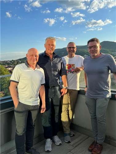 Von links nach rechts: Werner Schnell (Schulleitungsteam Alice-Salomon-Schule), Thomas Lenz (Schulleiter BBS Andernach),Thomas Weber (Schulleitungsteam BBS Andernach),Holger Waldecker (stellvertretender Schulleiter Alice-Salomon-Schule). Foto: privat