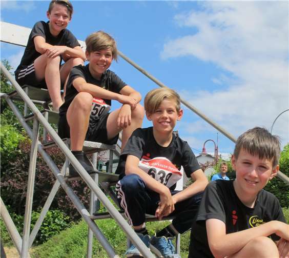 Von oben: Nils Dörle, Arne Hintz, Malte Hintz und Kilian Jüris gingen bei den Bezirksmeisterschaften in Dierdorf an den Start.Foto: privat