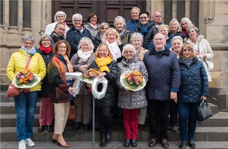 Von teils weit her angereist waren die Teilnehmer des Jahrgangstreffens, um ihre ehemaligen Klassenkameraden wiederzusehen. privat