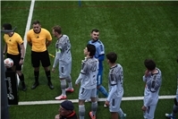 Vor dem Anpfiff waren die Spieler des SV Eintracht Mendig noch guter Dinge. Foto: SK