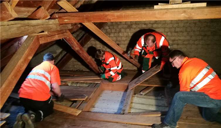 Vor dem Jahreswechsel wurde mit den Abrissarbeiten begonnen. P. Kreber