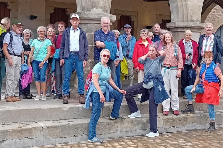 Vor dem Rathaus in Echternach