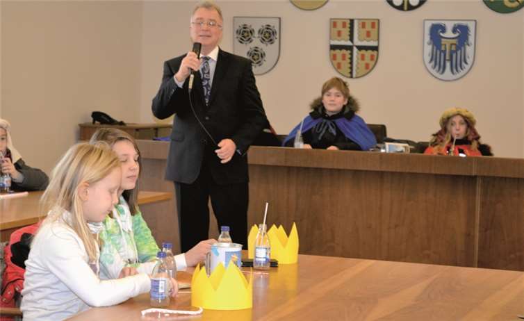 Vor dem Sammeln gab‘s eine Stärkung im Rathaus.