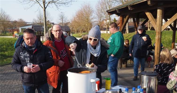 Vor dem letzten Streckenabschnitt gab es noch eine Stärkung.