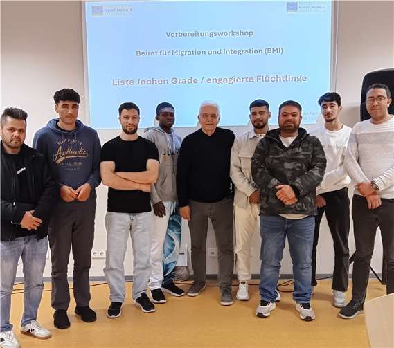Vor den Wahlen zum Beirat für Migration und Integration (BMI) haben sich die Bewerber der Liste Jochen Grade/Engagierte Flüchtlinge Gedanken über die bevorstehende Arbeit gemacht. Foto: privat