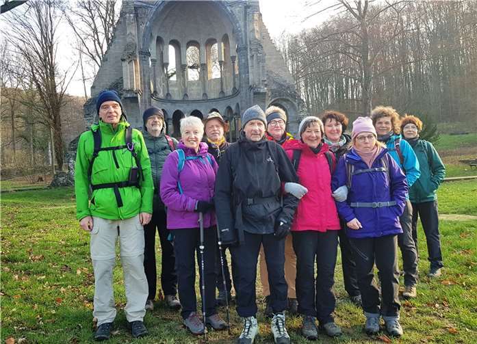 Vor der Ruine Heisterbach. Quelle: Eifelverein Sinzig
