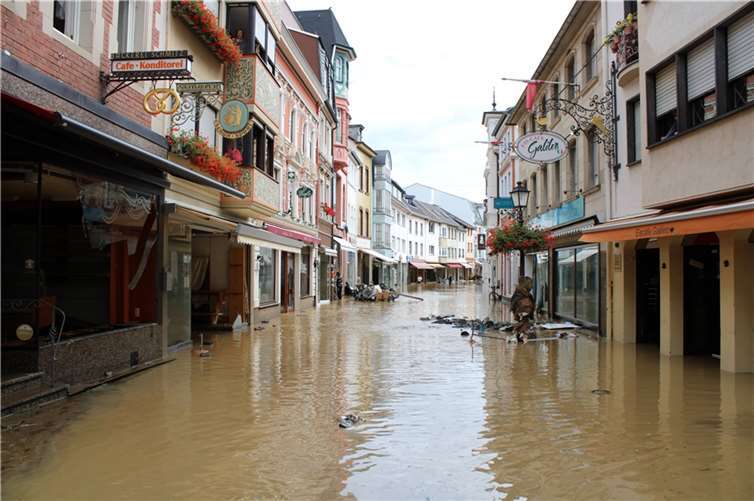 Sechs Monate nach der Flut: DRK zieht positive Bilanz Vor sechs Monaten wurde das Ahrtal von der Flutkatastrophe getroffen. Foto: DU