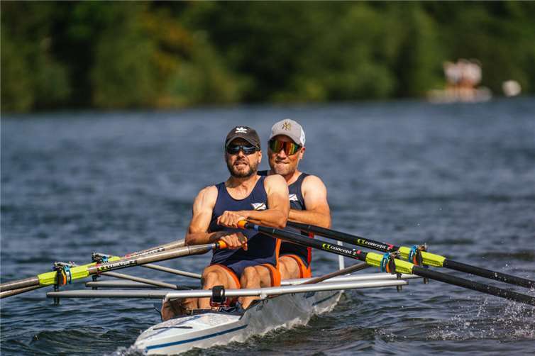Vorne Ralph Steffens, dahinter Karsten Grochiowiak.  Foto: Cristina Steffens, RGL