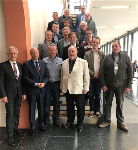 Vorne v.l. Josef Dötsch (MdL), Dr. Adi Weiland (MdL) und Jörg Meurer (Vorsitzender der MIT Mayen-Koblenz).Foto: privat