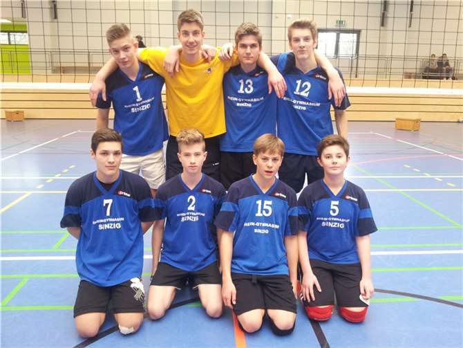 (Vorne von links) Jan Ketterer, Christian Ameskamp, Michael Dickopf und Sebastian Lieder sowie (hinten von links) Reiko van Wees, Trainer Manuel Michno, Daniel Upgang und Luca Faiazza. privat