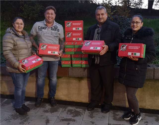 Vorsitzender Abir Ali (l.), stellv. Vorsitzende Durmus Erkoc (2. v.r.), Vorstandsmitglied Valentina Ali (r.) und Patric Nassberger ( 2. v.l.). Foto: privat
