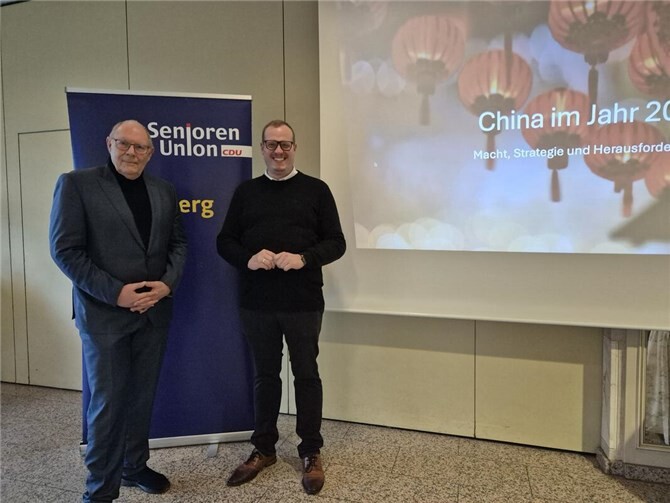 Vorsitzender Dr. Dieter Braun und Robin Bech.  Foto: privat