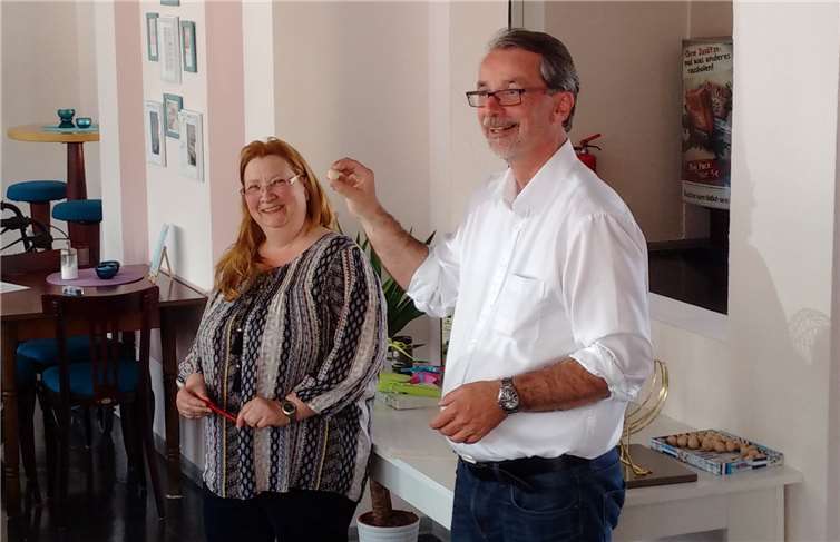 Vorsitzender Sven Lefkowitz und die stellvertretende Vorsitzende Martina Beate Jakoby.Foto: M. Jakoby