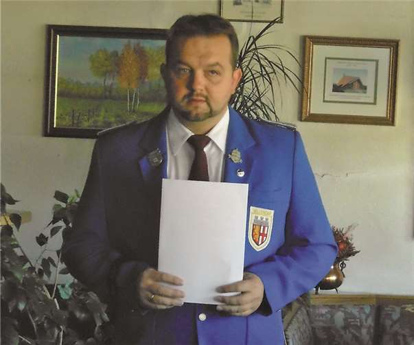 Vorsitzender Uwe Raßbach bei der Begrüßung.