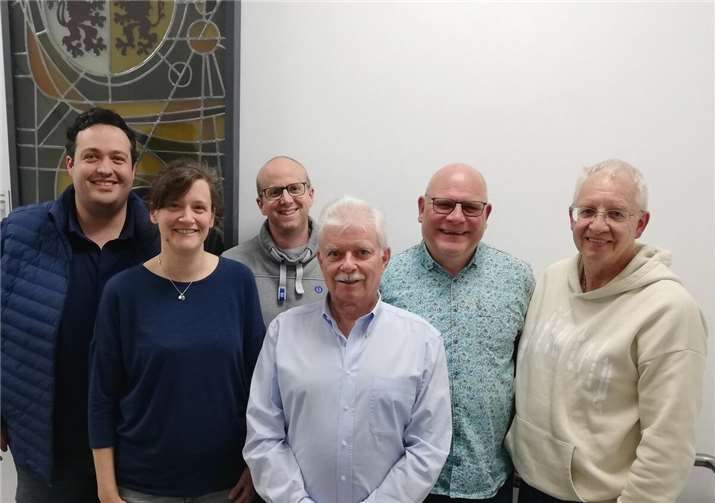 Vorstand UWG Meckenheim (v. links nach rechts): Martin Hörnig, Maria Schwadorf, Carsten Wolf, Erich Durstewitz, Joachim Clever, Hans-Erich Jonen. Foto: privat