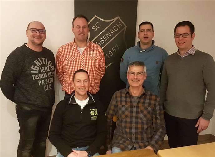 Vorstand: (v. li. stehend) Daniel Heinze, Jürgen Schneider, Chris Franzkowiak, Jan Keiman; (v. li. sitzend) Eddie Kohns, Guido Nebgen.