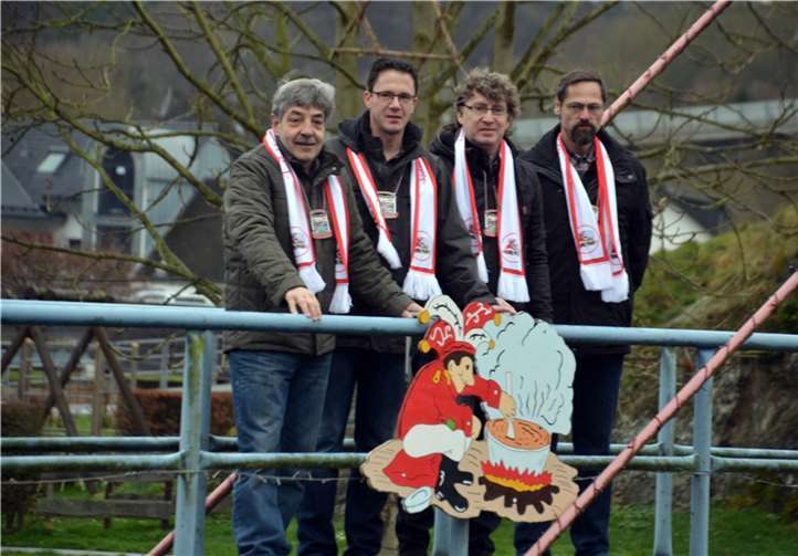 Vorstand von links: Bernd Gasper, Martin Müller, Jürgen Calenborn, Peter Herrig. privat