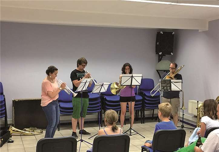 Vorstellung der verschiedenen Instrumente im Quartett. privat