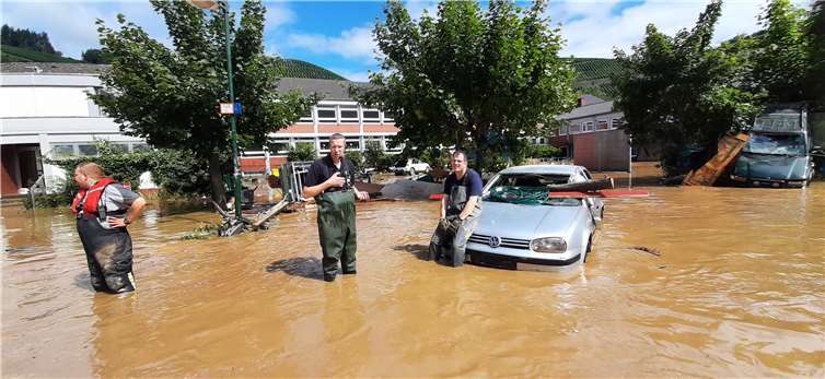 Vort Ort bot sich den Einsatzkräften ein Bild der Zerstörung.Fotos: Technische Einsatzleitung Westerwaldkreis