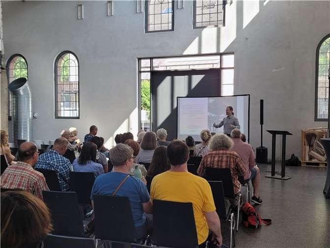 Vortrag mit Florian Fichtner in der Krupp’schen Halle der Sayner Hütte. Fotos: Stadt Bendorf am Rhein