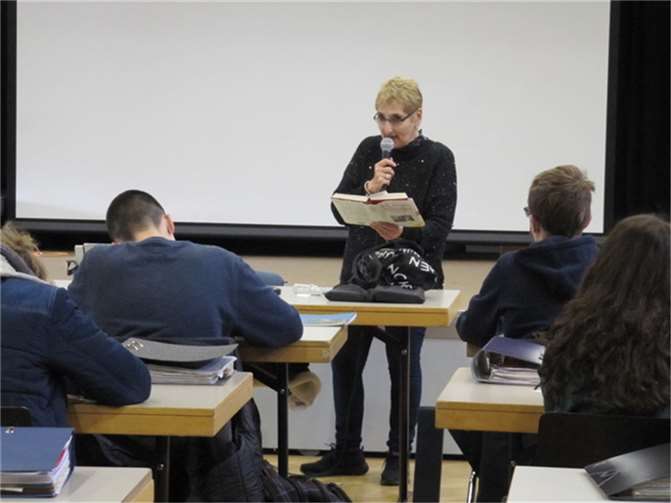 Vortrag von Erika Rosenberg-Band. Foto: privat