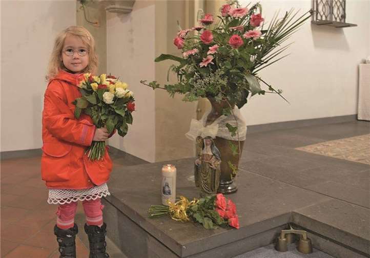 Vorübergehend ist die Gertrudisstatue in der Gemeindekirche zu bewundern, bevor sie in die Gertrudiskapelle gebracht wird. privat