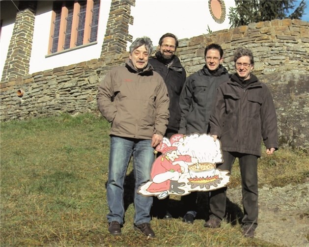 (V.r.) 2. Vorsitzender Bernd Gasper, Kassierer Peter Herrig, Geschäftsführer Martin Müller, 1. Vorsitzende Jürgen Calenborn. privat