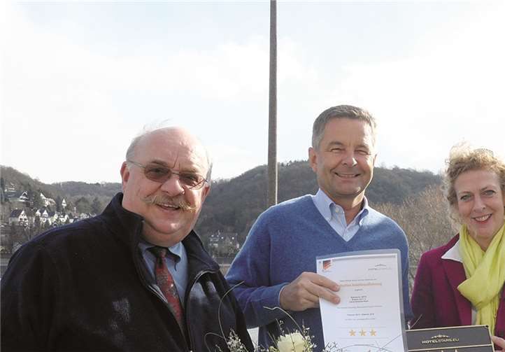 (V.r.) Marion Wenzel, Uwe Schindler, Martin Tillmann.  Privat