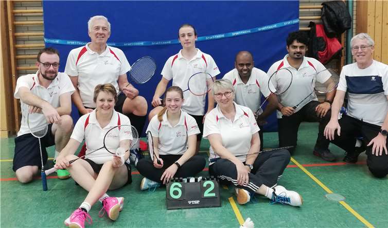 V.r.: Olaf Radcke, Dieter Prax, Claudia Bauch, Nadine und Kilian Wolf, Brigitte Prax, Arun Karuvelil, C.T. Girish und Hartmut Bauer.Foto: privat