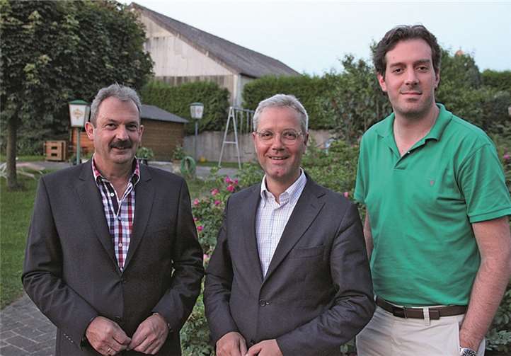 V.re. Christoph Fiévet, Dr. Nobert Röttgen MdB, Fréderci Tewes. privat