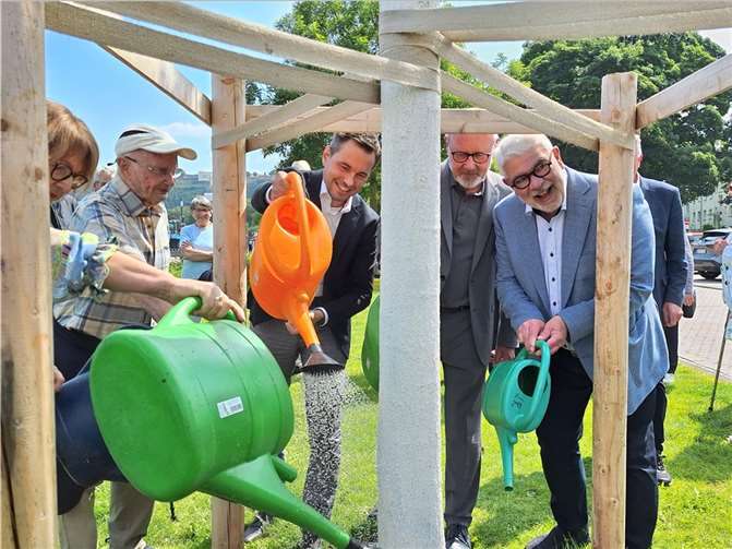 V.re. Michael Hörter, Vorsitzender des KKV Koblenz, der Bundesvorsitzende des KKV Josef Ridders und Oberbürgermeister David Langner. Fotos: privat