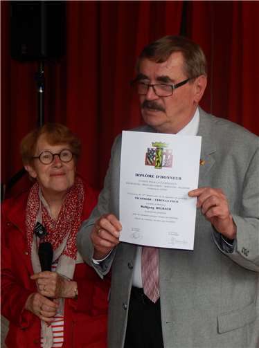 W. Helbach mit Mme Poulin.