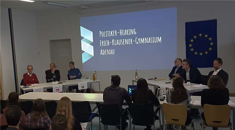 Während der Debatte am Erich-Klausener-Gymnasium.Foto: privat